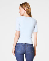 SPANXsmoothâ„¢ Jersey V-Neck Tee | Sky